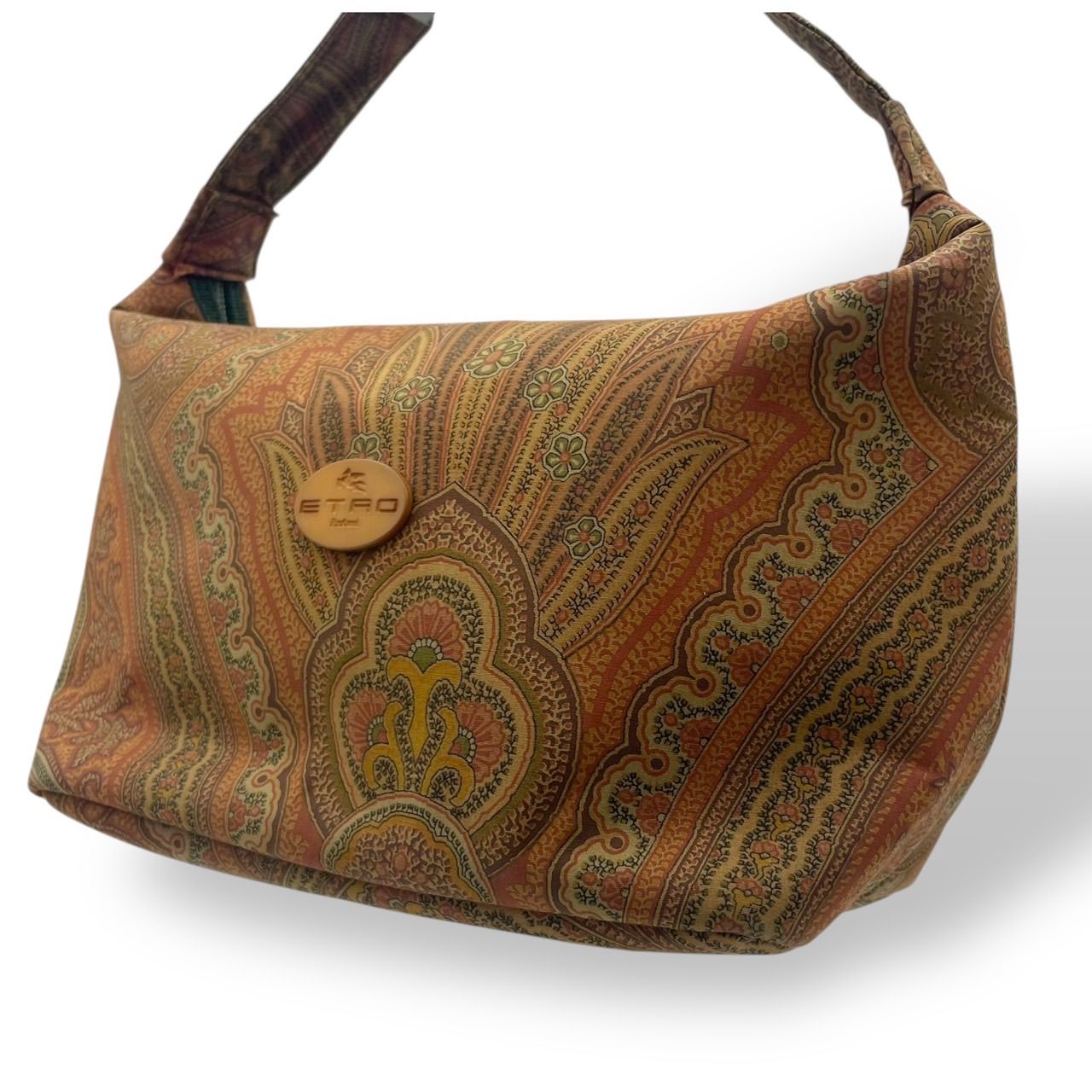 未使用タグ付き　エトロ　ペイズリー　柄　バニティバッグ　ハンドバッグ 美品 Etro エトロ ハンドバッグ バニティ ポーチ ロゴ型押し