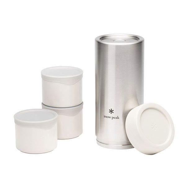 元住吉 snowpeak スノーピーク トバチ3 ホワイト TW-271-WH キャンプ用品 真空断熱 システムランチウェア パッケージダメージ有