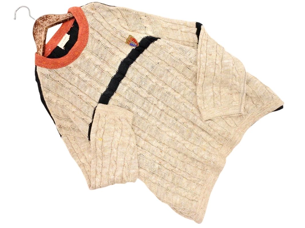 美品 45rpm 45アールピーエム 70280071 リネン混 トリコロール  