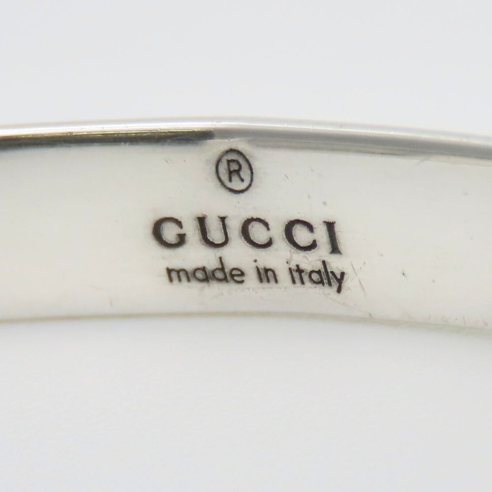 中古】 グッチ バングル ブラインド・フォー・ラブ 18 シルバー925 約