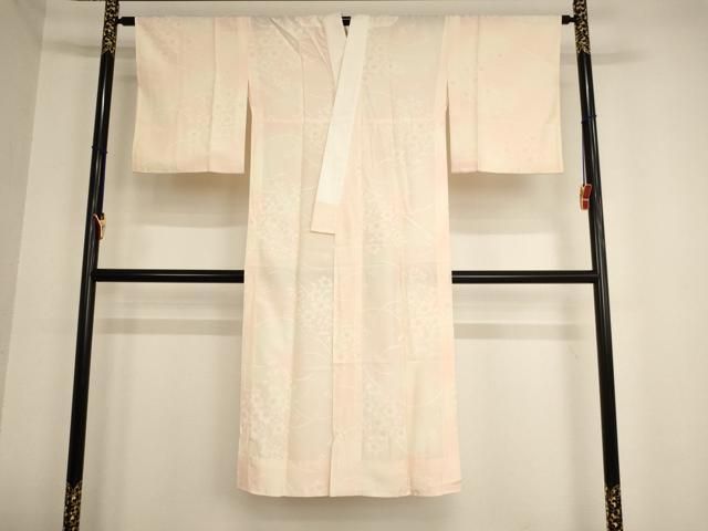 平和屋着物○長襦袢 無双仕立て 梅地紋 暈し染め 正絹 逸品 CABA6282yc