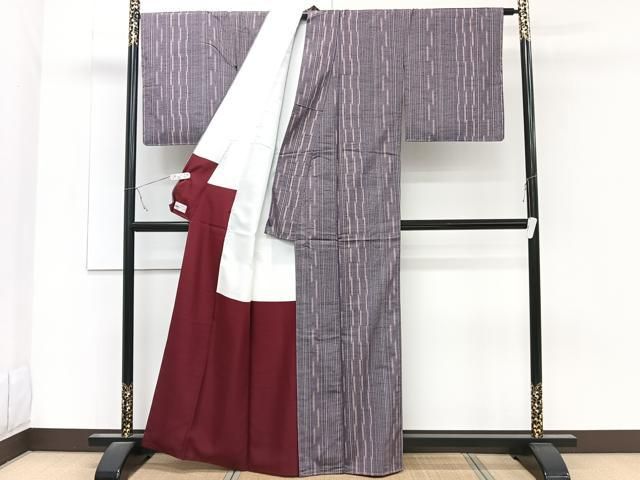 専用K0849 逸品 単衣 上品 ぜんまい紬 正絹 小紋 居敷当付 日本和装誂 平和屋着物□上質な紬 間道 やまと誂製 正絹 逸品 未使用 CAAZ9558xi