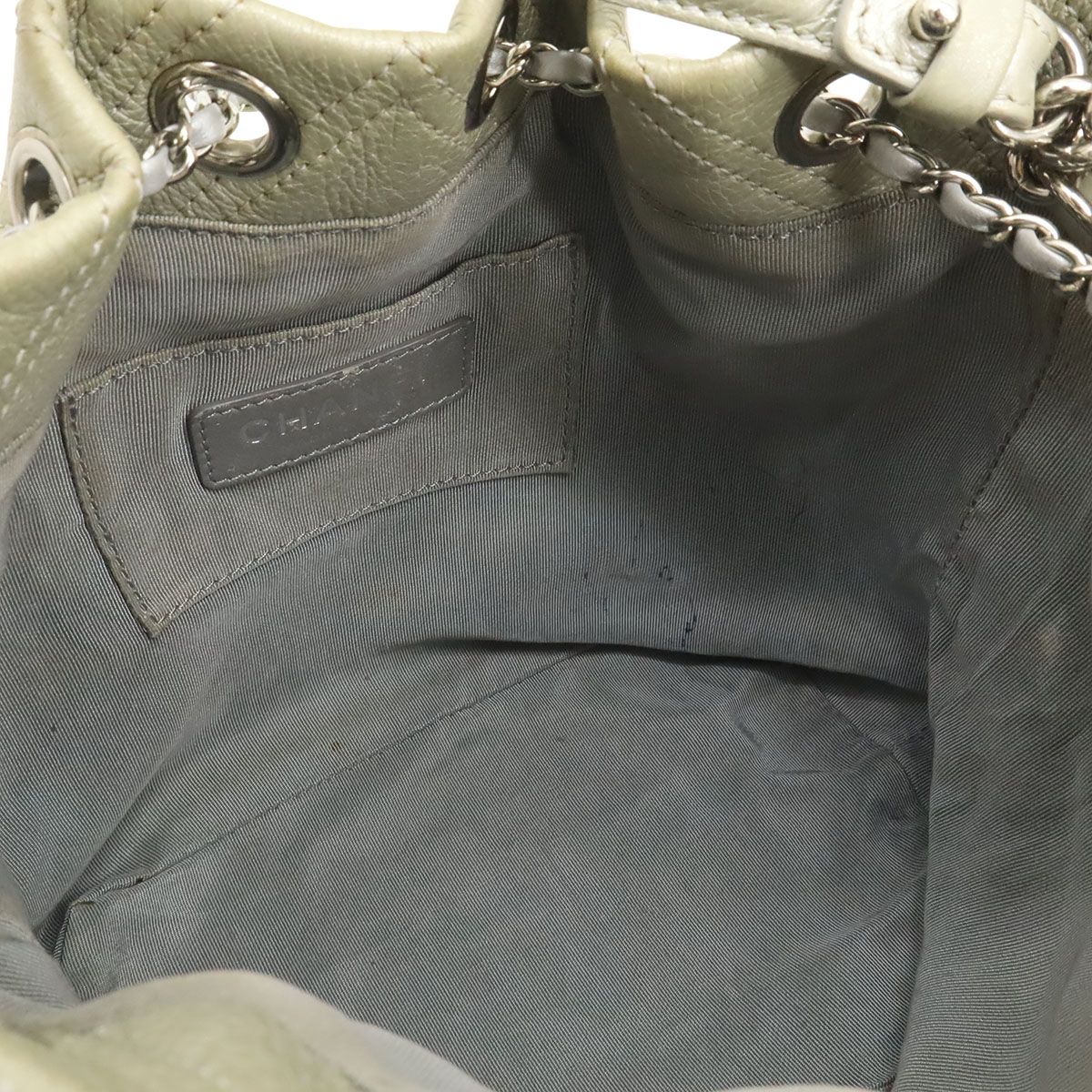 CHANEL シャネル シェブロン Vステッチ ドローストリング ショルダー