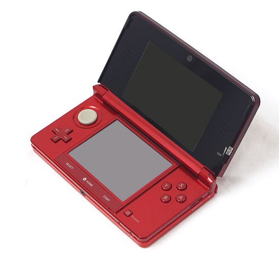 bn:17] 任天堂 ニンテンドー3DS フレアレッド CTR-S-RAAA 外箱いたみ
