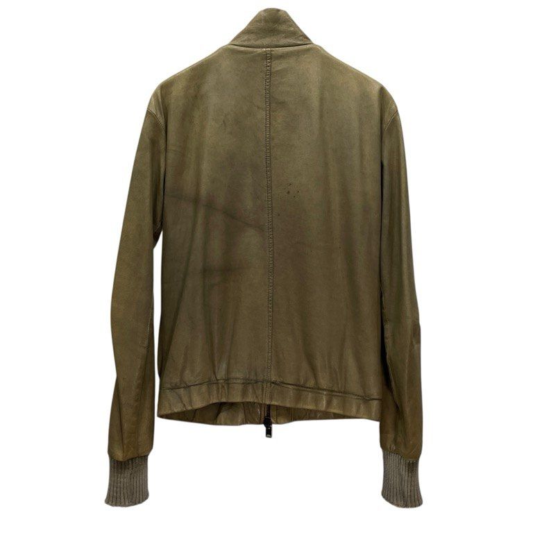 GIORGIO BRATO ベビーラムレザーハイネックブルゾン ジャケット コート