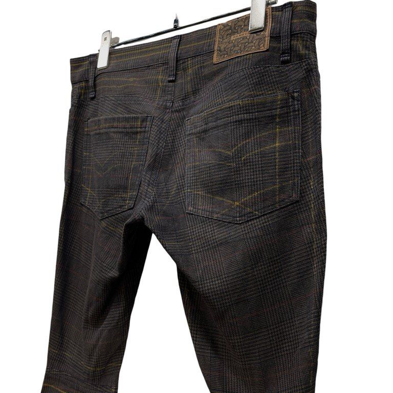 Christopher Nemeth ハンドペイントチェック立体裁断パンツ Archive