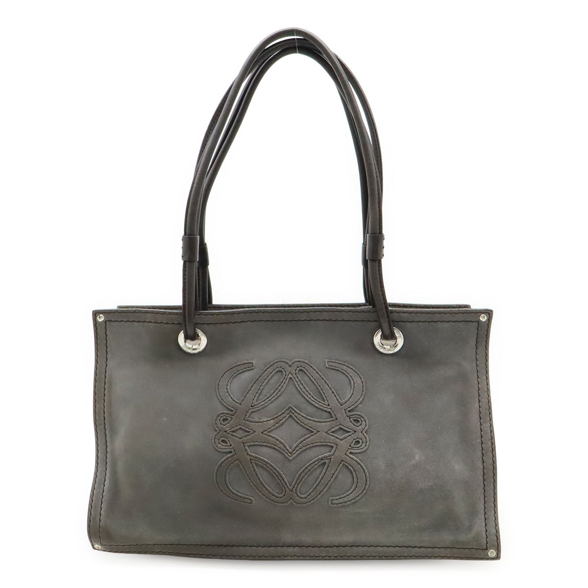 LOEWE ロエベ アナグラム レザー トートバッグ ショッパートート