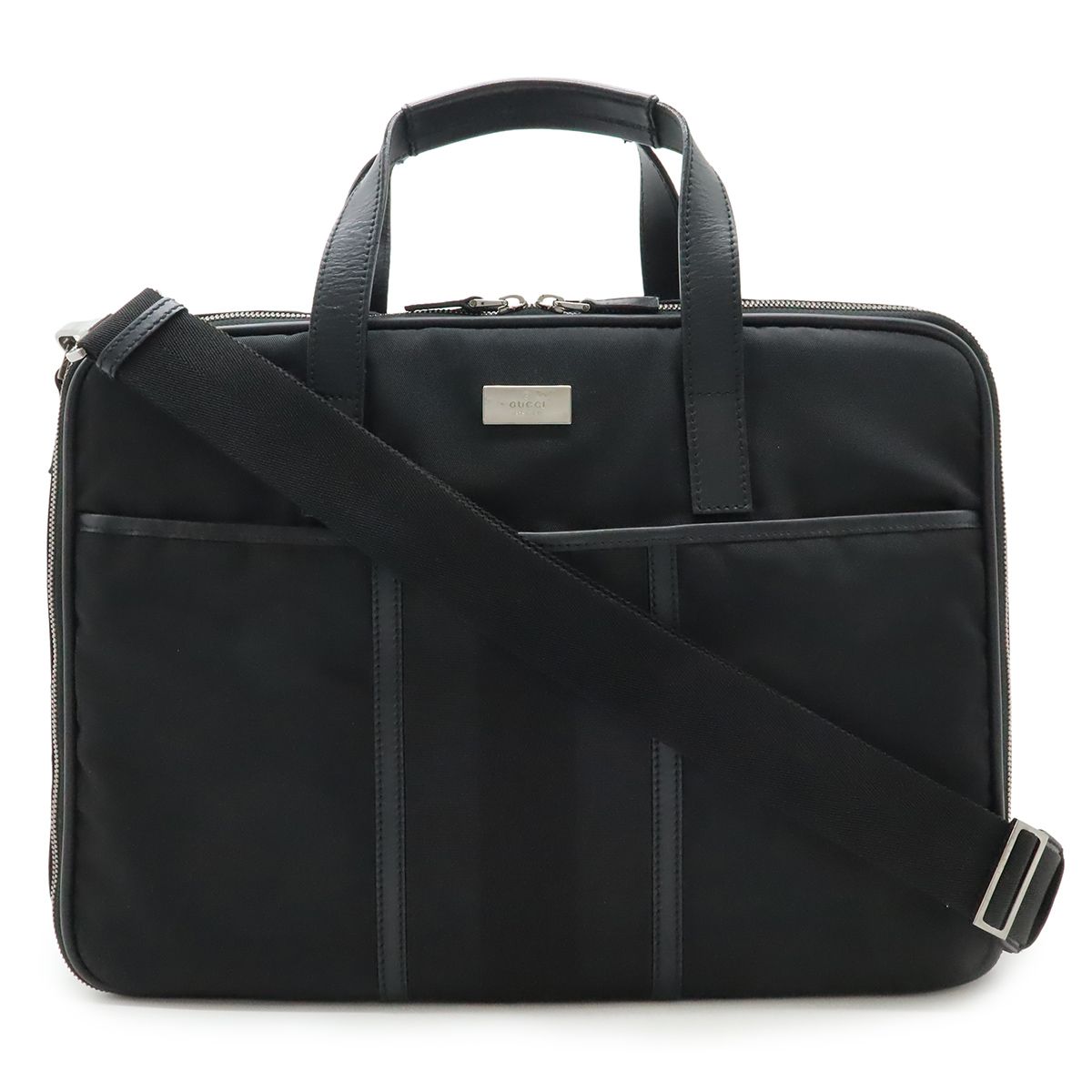 GUCCI グッチ ロゴプレート ビジネスバッグ ブリーフケース 書類カバン