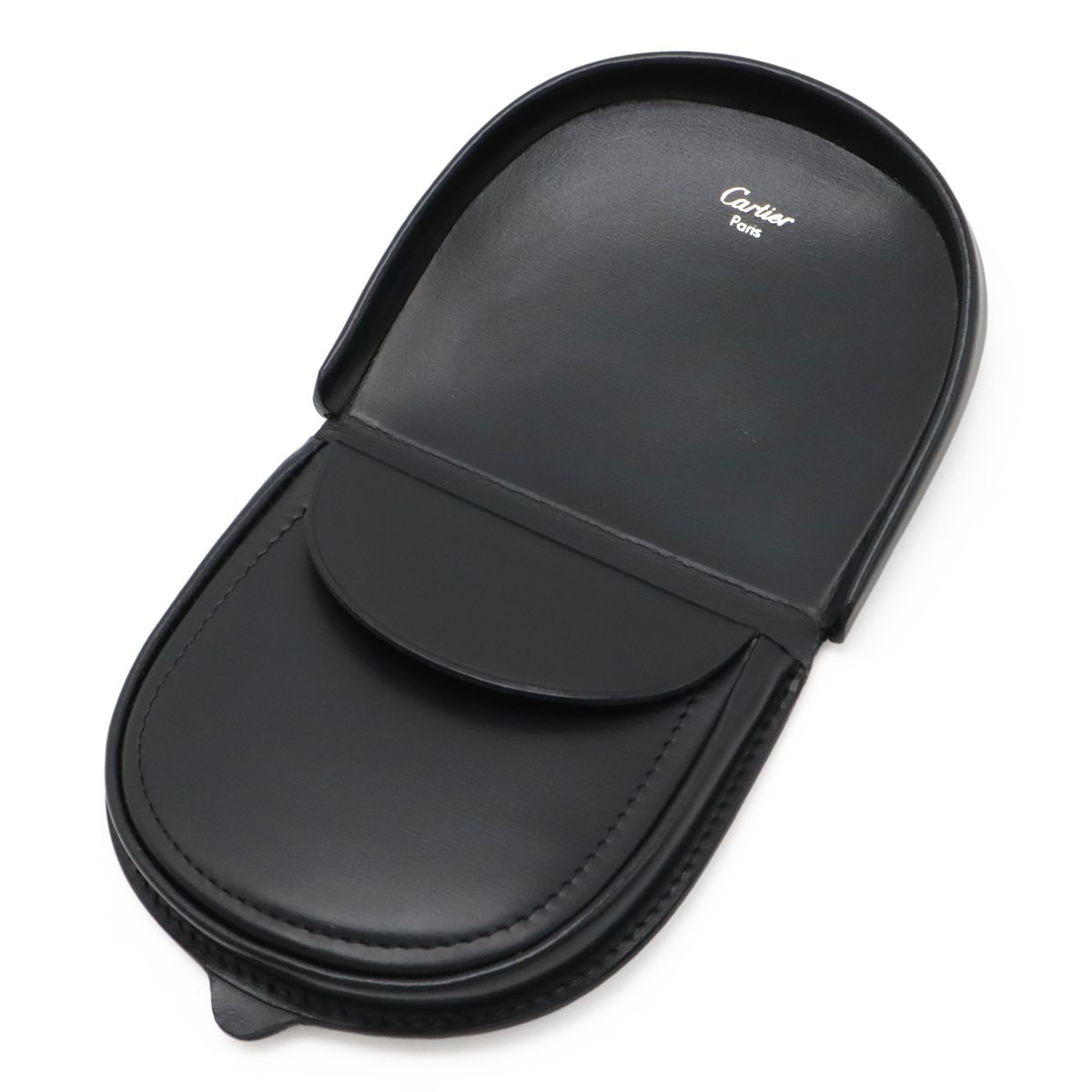 極美品　Cartier カルティエ　パシャ　コインケース　レザー　ブラック　黒 Cartier カルティエ パシャ ドゥ カルティエ コインケース 小銭入れ