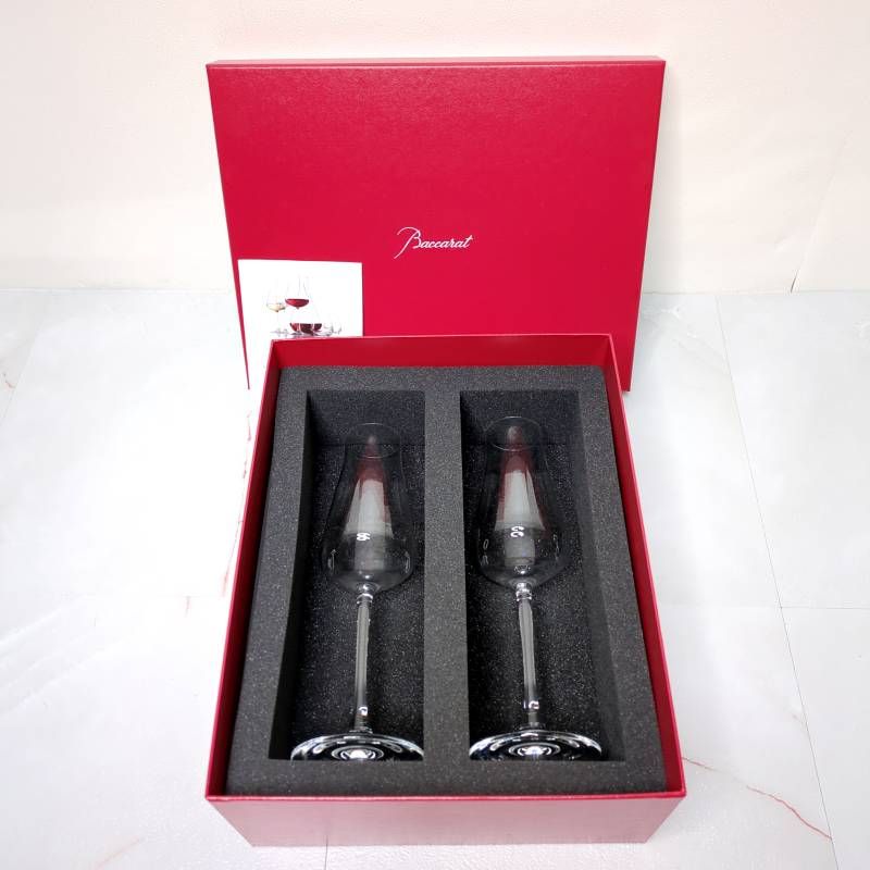 バカラ シャトー シャンパンフルート 2客セット BACCARAT CHATEAU シャンパングラス ペア クリスタル 食器 ギフト