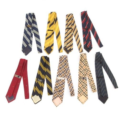 ダンヒル dunhill アクアスキュータム DAKS 他ブランド ネクタイ 9本