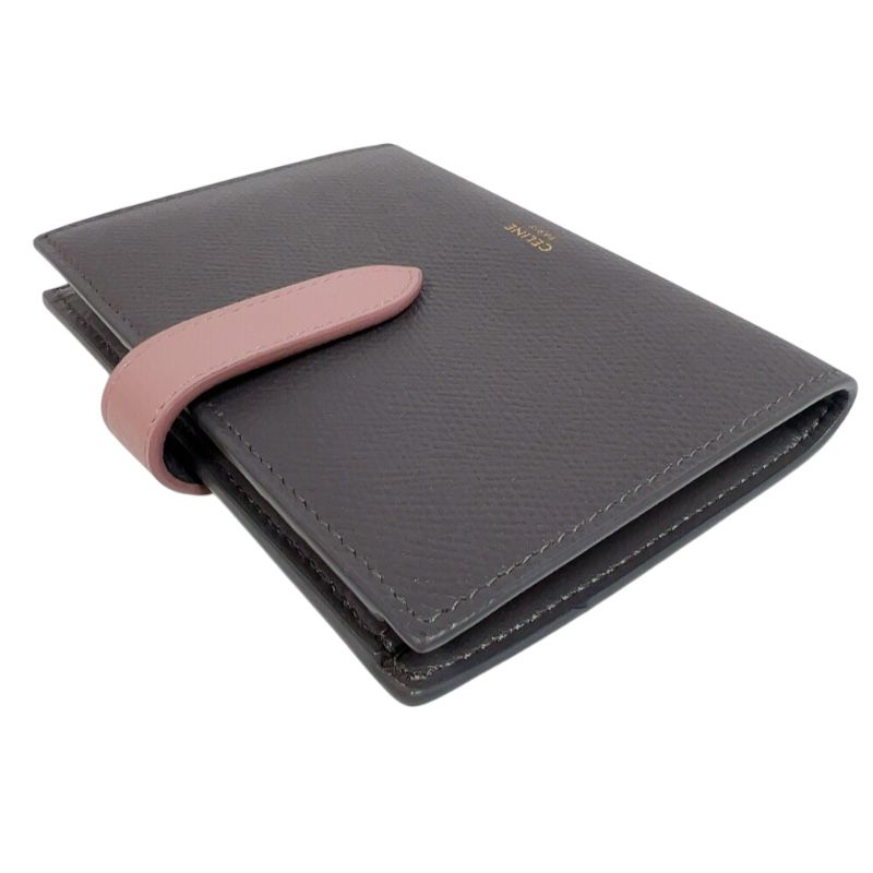 セリーヌ CELINE ミディアムストラップウォレット 10B643 グレー