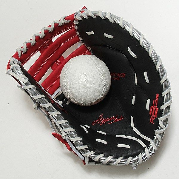 ソフトボール グローブ 大人 ローリングス Rawlings HYPER TECH COLORS キャッチャーミット ファーストミット 右投げ ブラック スカーレット -BSC 女性用 グローブ ソフトボール スポーツ