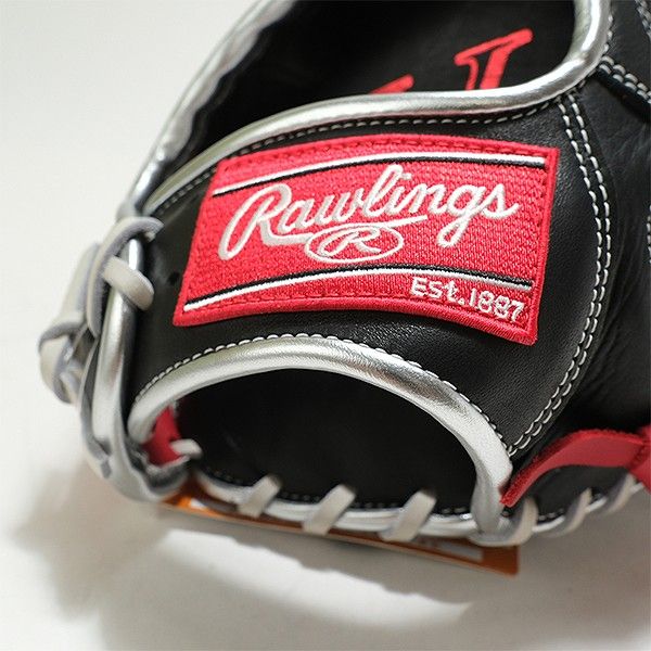 ソフトボール グローブ 大人 ローリングス Rawlings HYPER TECH COLORS オールラウンド用 サイズ 12.75 右投げ ブラック スカーレット -BSC 女性用