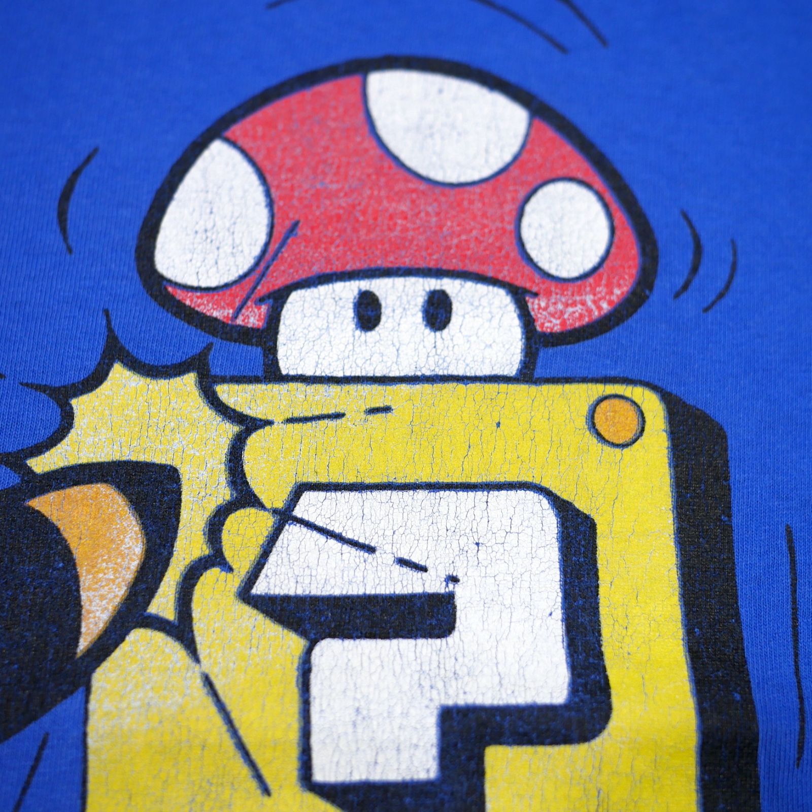 L】00s スーパーマリオブラザーズ しっぽマリオ Tシャツ GILDAN 任天堂 