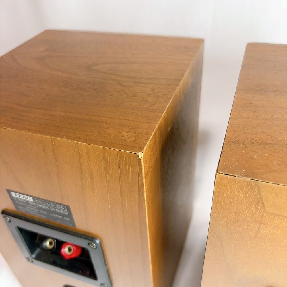 美品】希少品 TEAC S-350 2way ブックシェルフ型スピーカー シリアル同