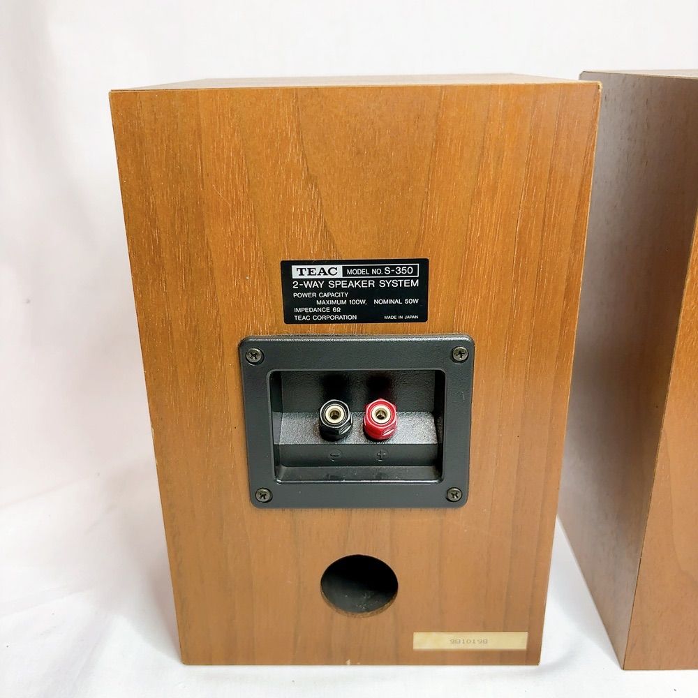 【良品】TEAC S-350 2way ブックシェルフ型スピーカー シリアル同番 美品】希少品 TEAC S-350 2way ブックシェルフ型スピーカー シリアル同