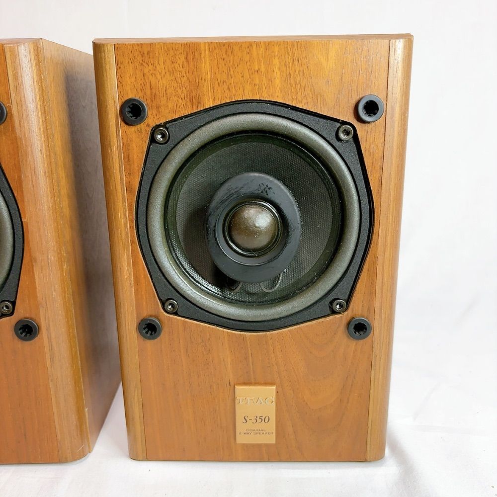 美品】希少品 TEAC S-350 2way ブックシェルフ型スピーカー シリアル同