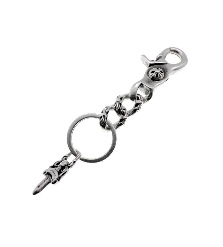 クロムハーツ CHROME HEARTS CLP CHN XFANCY S ショート エクストラ ファンシー リンク シルバー キーチェーン w 25259