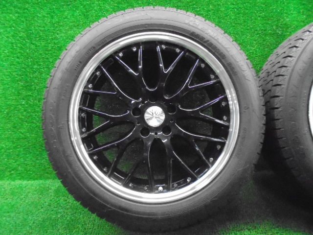 5 FO 213 AAF バリ山 製 225 55 R 19 グッドイヤー ICE NAVI SUV スタッドレスタイヤ アルミホイール4本セット CX