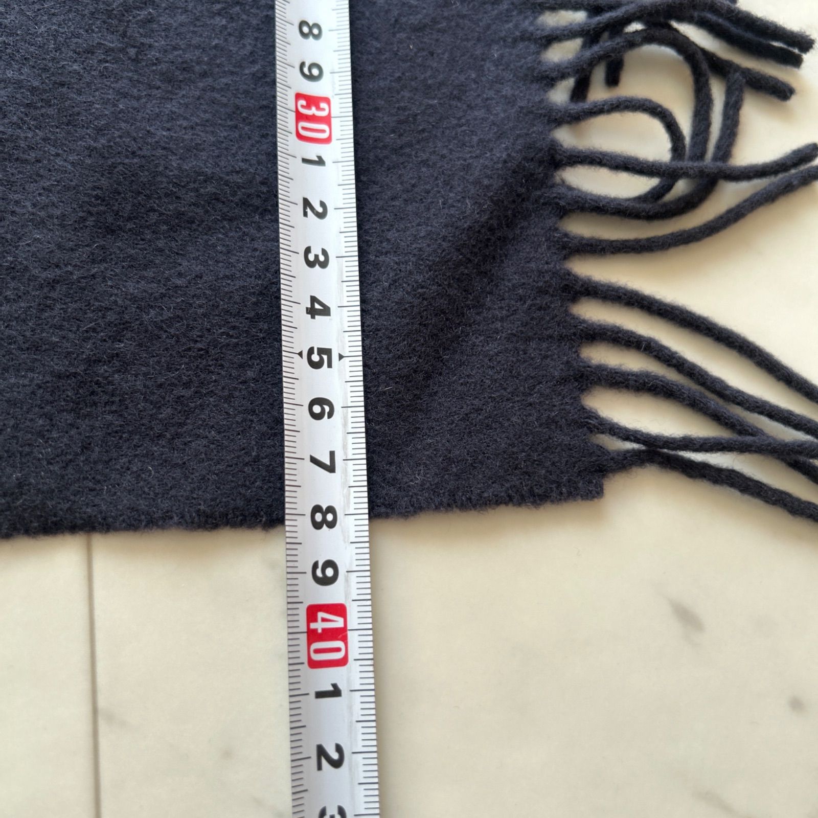 dunhill ダンヒル カシミヤ100 マフラー ブラック 美品 フリンジ