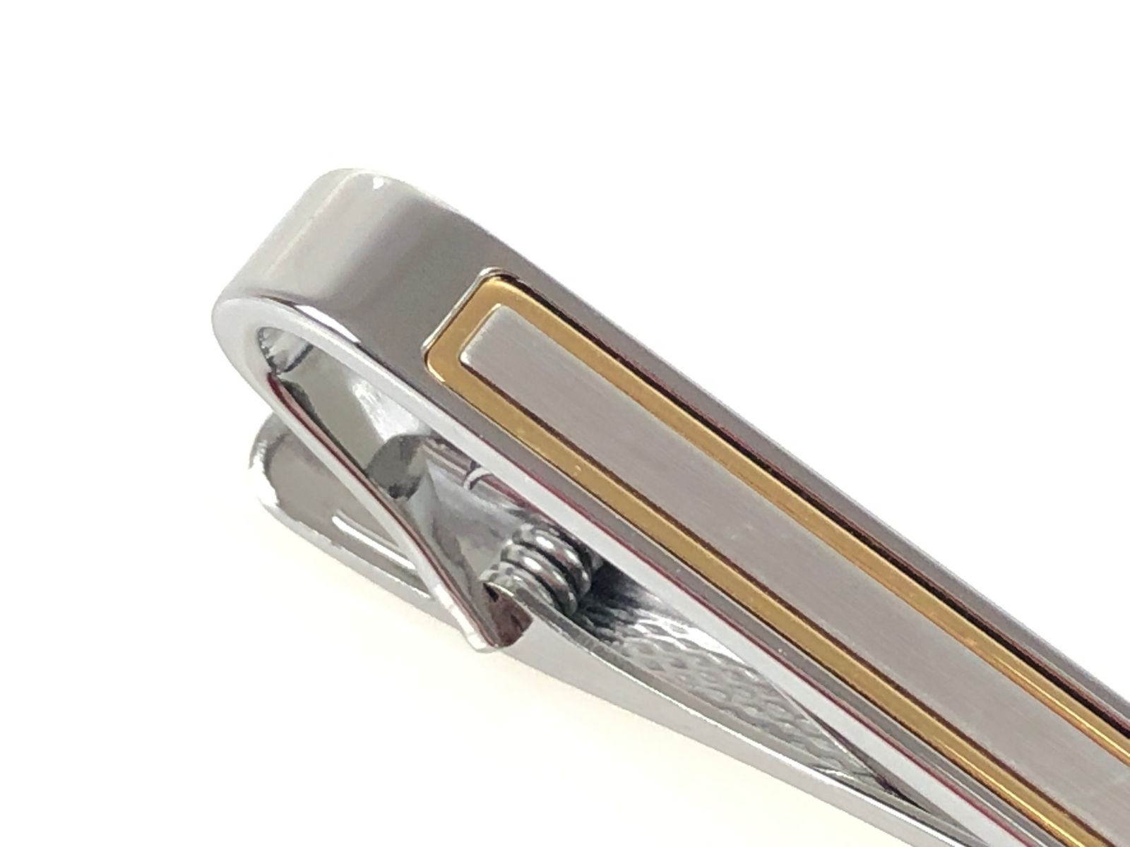 美品 ダンヒル dunhill dロゴ ネクタイピン ゴールドカラー×シルバー