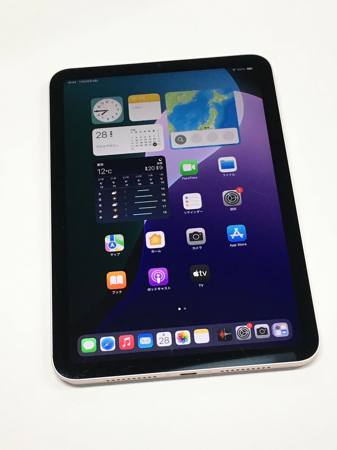 動作確認・初期化済み】電池95％(充放電167回）SIMフリー Apple iPad