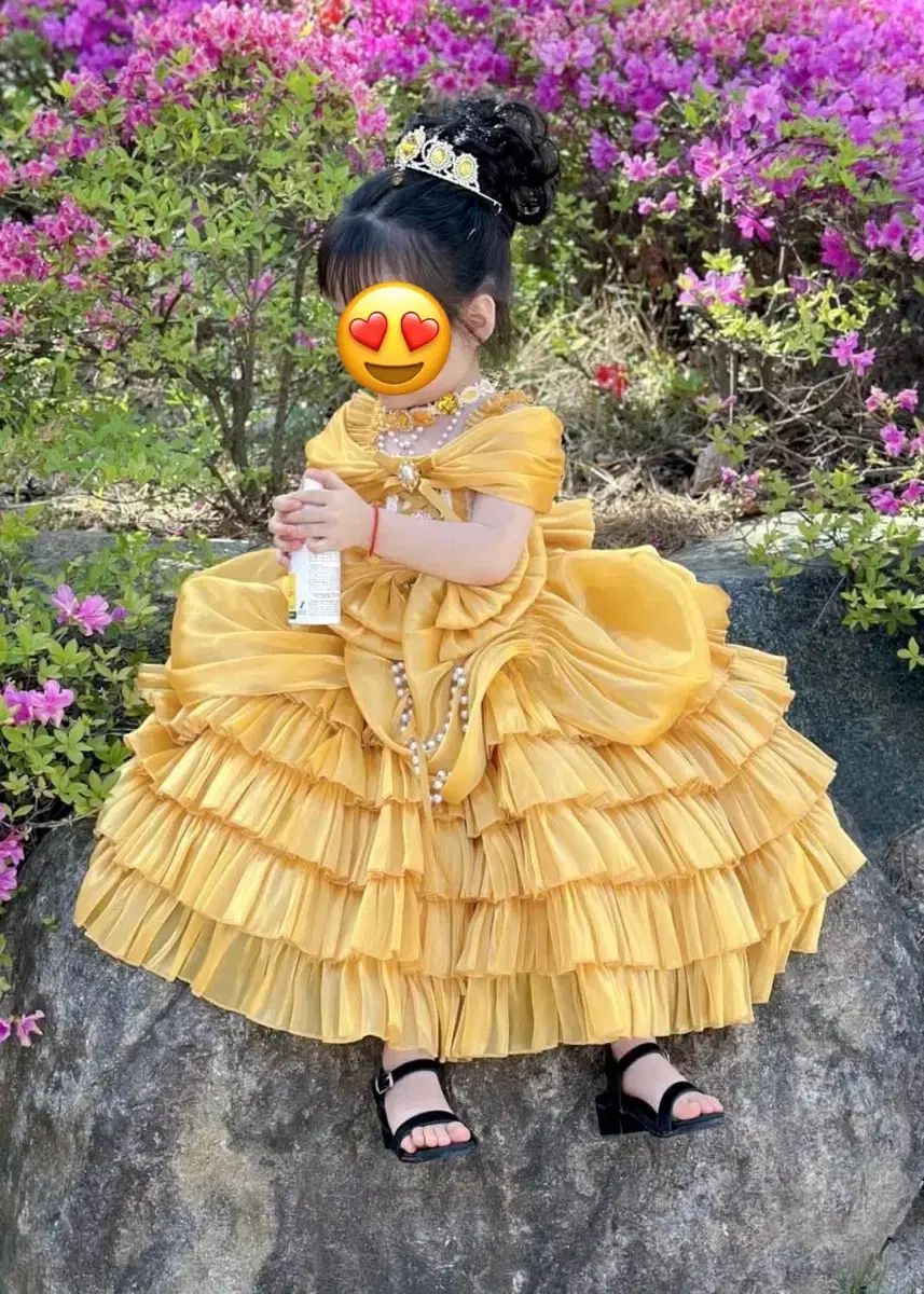  美女ベル 女の子 プリンセスドレス フルセット 2歳 ドール ワンピース ベビー服(~95cm)