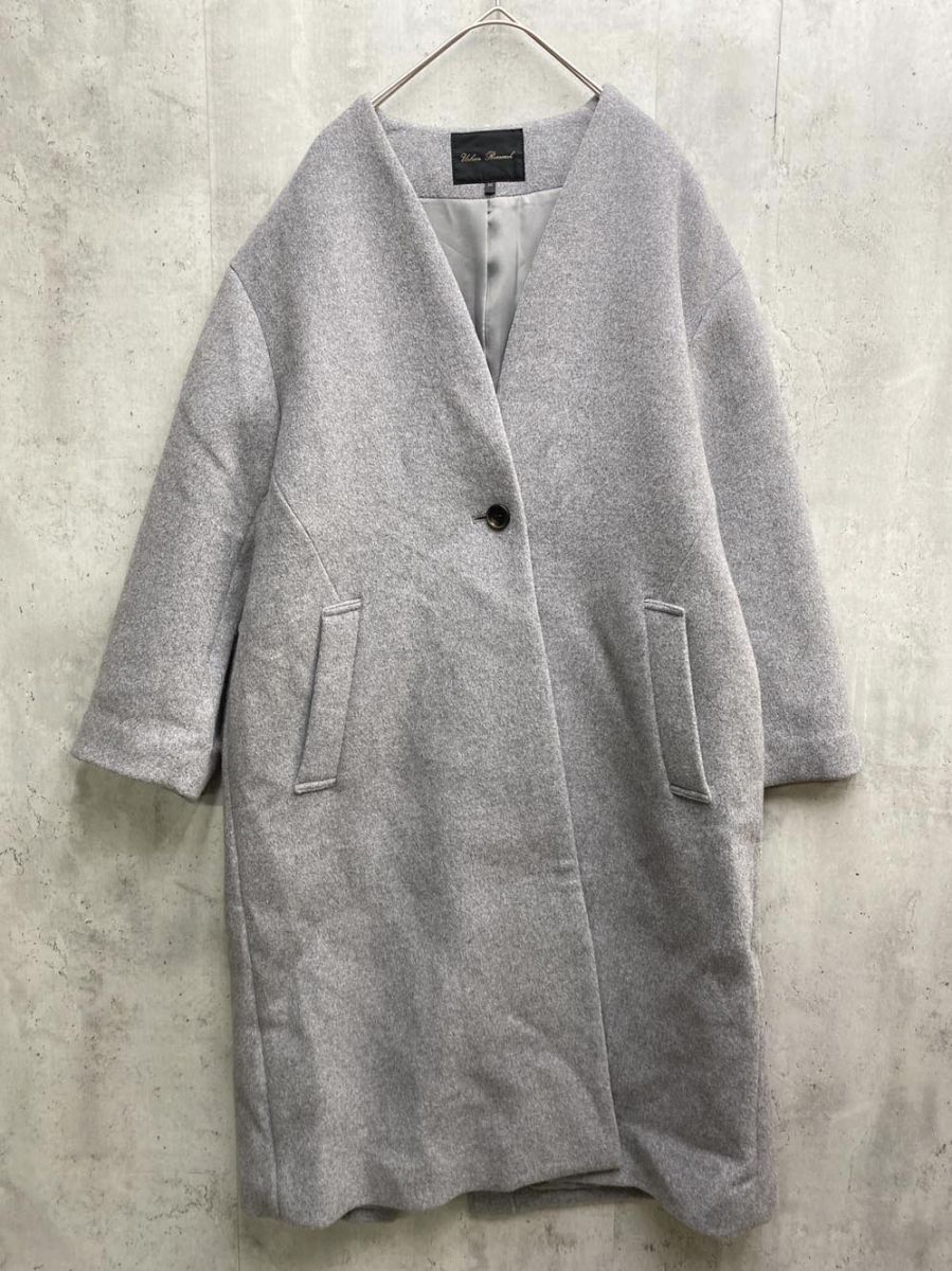 URBAN RESEARCH アーバンリサーチ ノーカラー コート size36/グレー