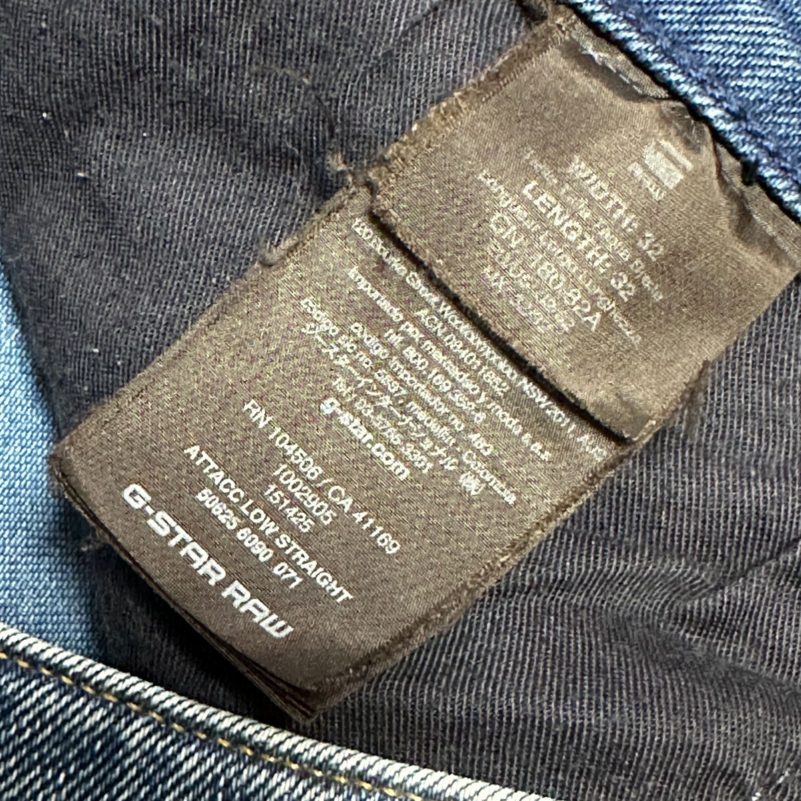 G-STAR RAW ATTACC LOW STRAIGHT ストレートデニム ライトブルー 