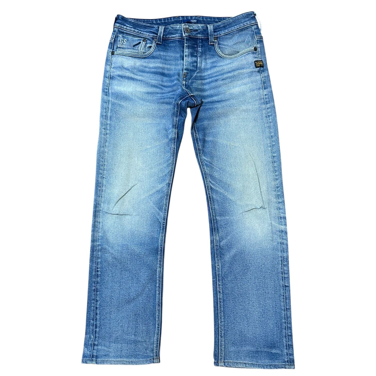 G-STAR RAW ATTACC LOW STRAIGHT ストレートデニム ライトブルー 