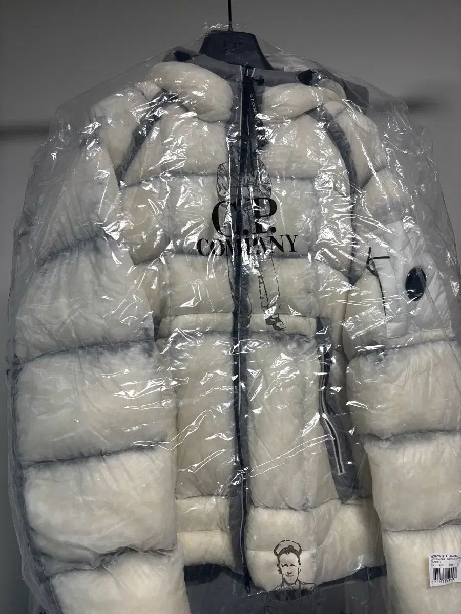 25 FW C P COMPANY シーピーカンパニー DDシェル ダウン ガーゼ白 M