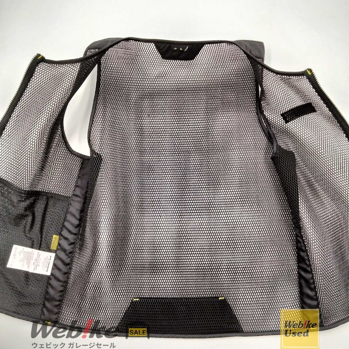 RS TAICHI リキッドウインド エアフローベスト RSU501BK01L | サイズ 