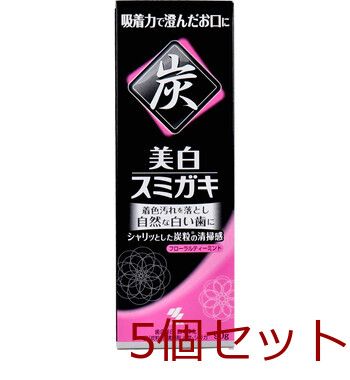 小林製薬 炭粒配合 美白スミガキ ９０ｇ入 5セット