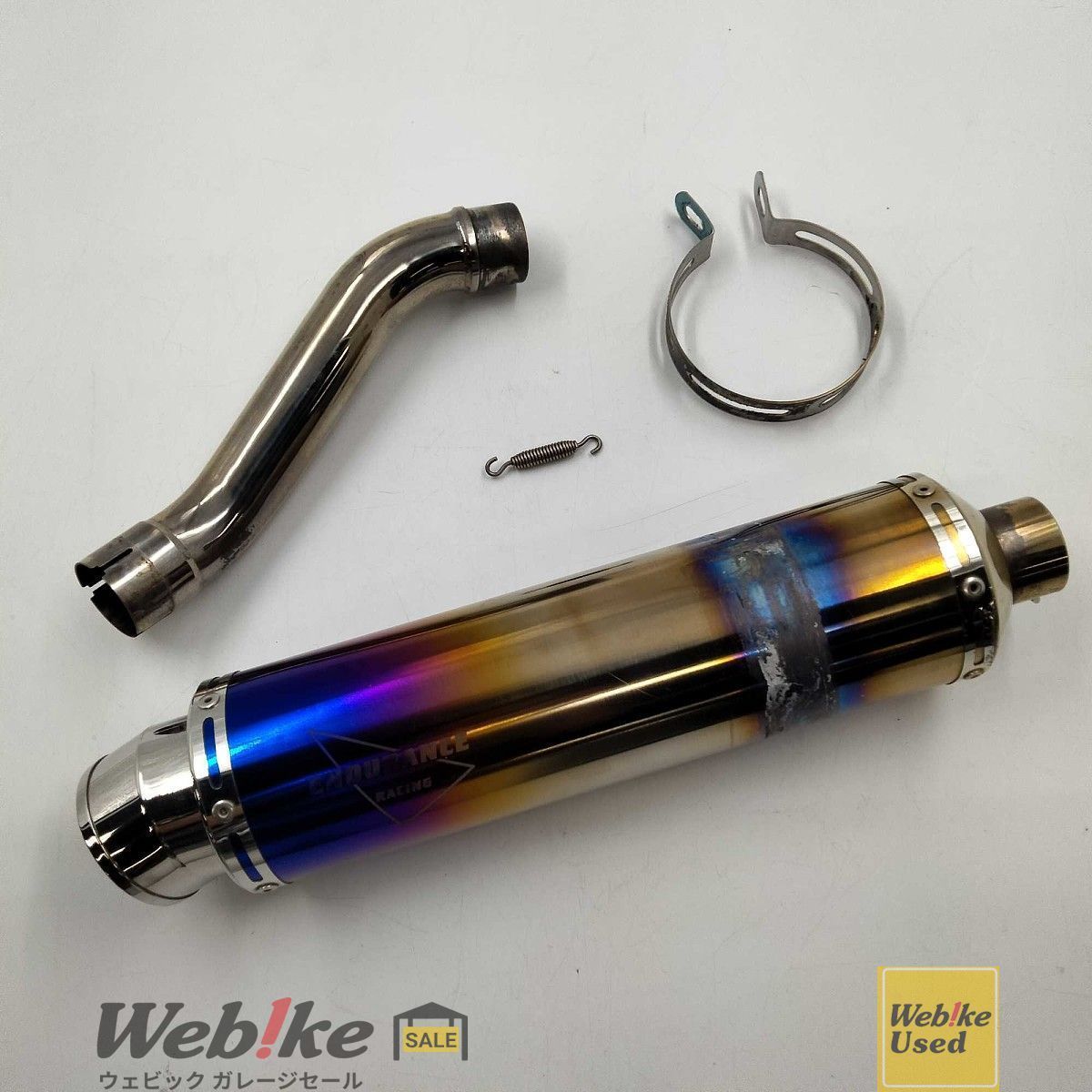 hi POWER SPORTS マフラーTYPE R チタングラデーション CB 250 R用