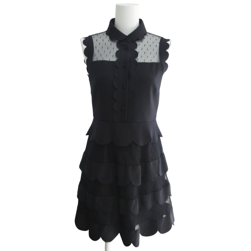 レッド ヴァレンティノ RED VALENTINO ティアードワンピース チュール  