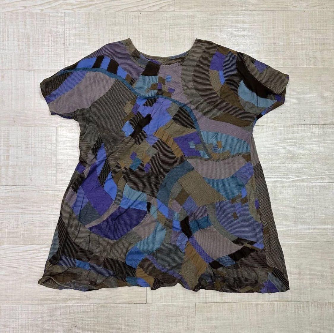 ヨーガンレールインターシャチュニック（検索（エムアンドキョウコ JURGEN LEHL ヨーガンレール コットン インターシャ チュニック