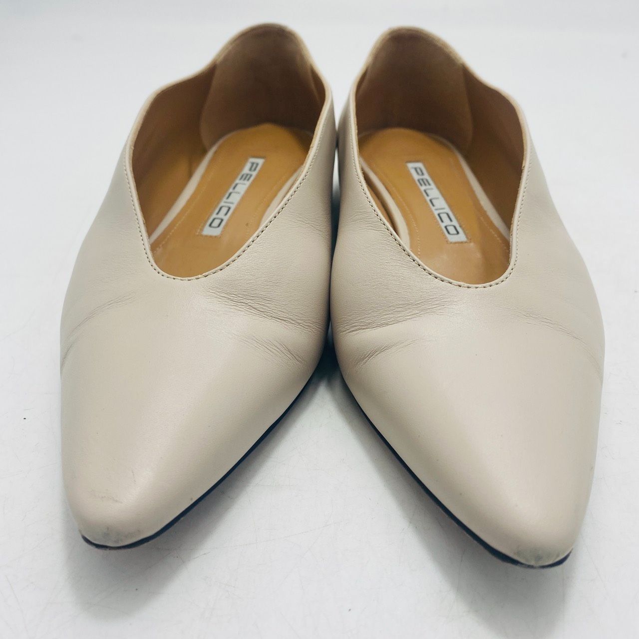 PELLICO ペリーコ NEBI ネビ フラットシューズ ポインテッドトゥ 38 ベージュ