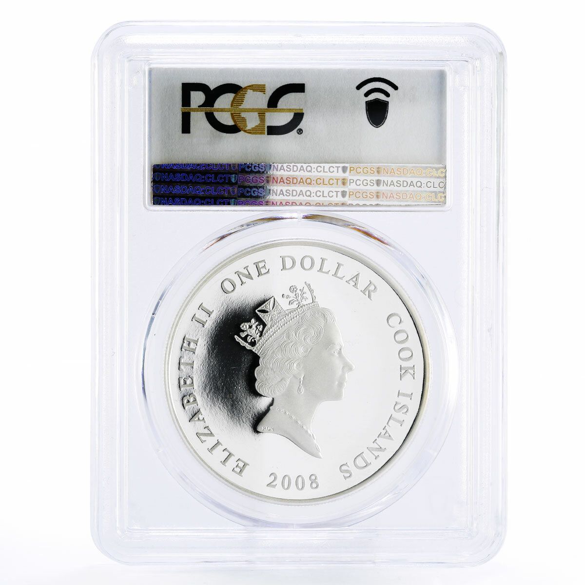 クック諸島 1ドル アントノフ ウクライナ プレーンズ AN 74 PR 68 PCGS 銀貨 2008年