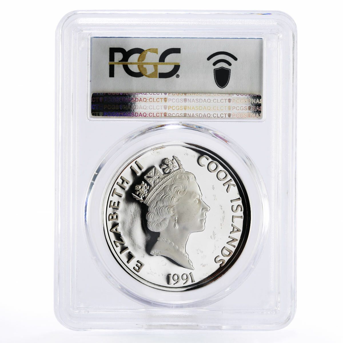 クック諸島 50ドル キャプテン・ロバート・フルトン船 PR67 PCGS 銀貨