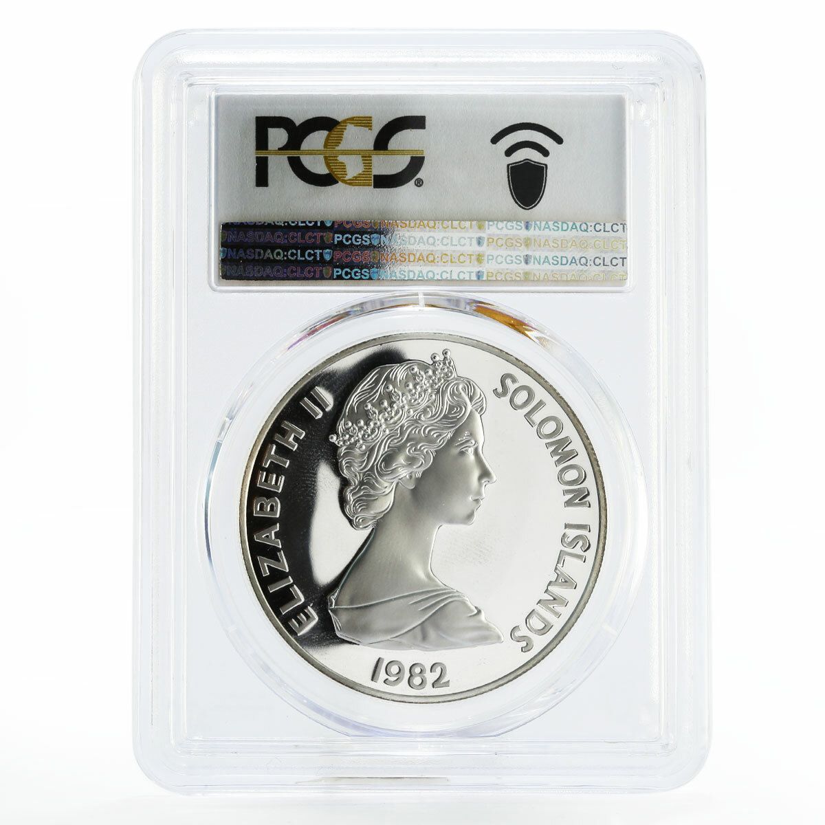 ソロモン諸島 5ドル ガダルカナル島の戦い PR69 PCGS 銀貨 1982年