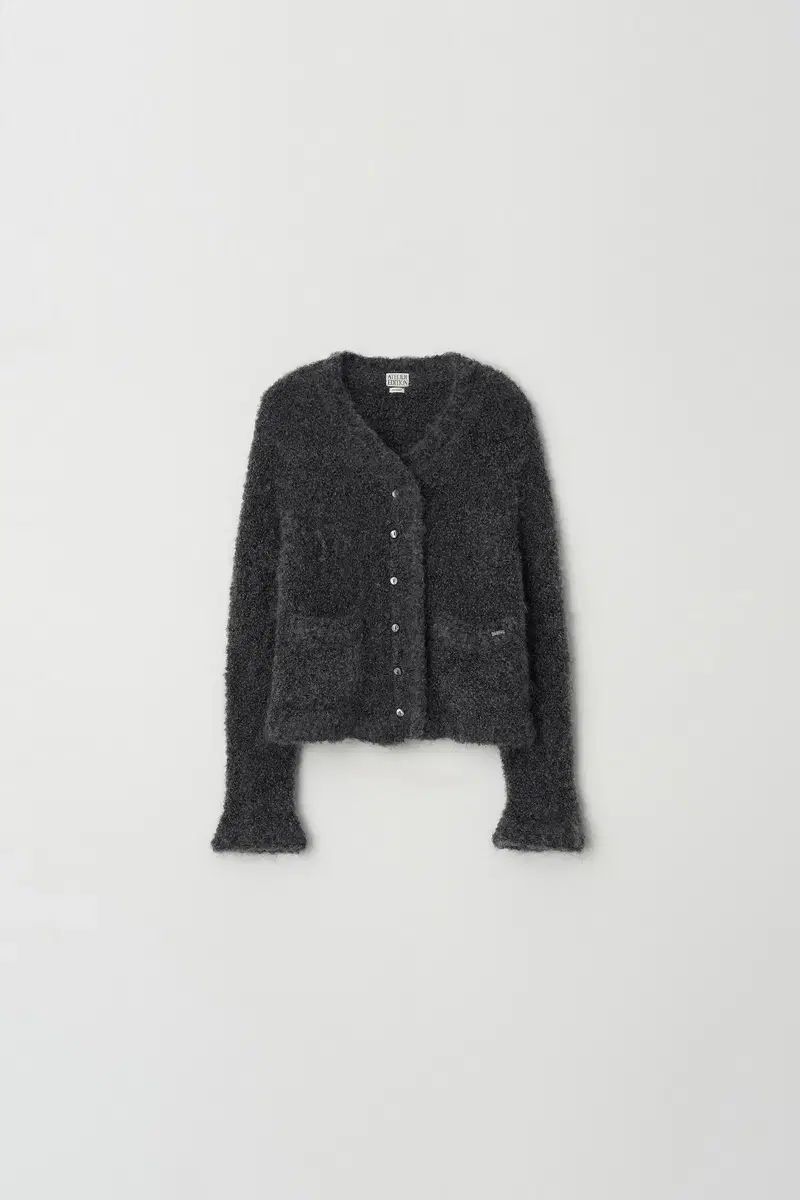 アトリエエディション ツアーベルベット スカート モヘア ブークレ カーディガン