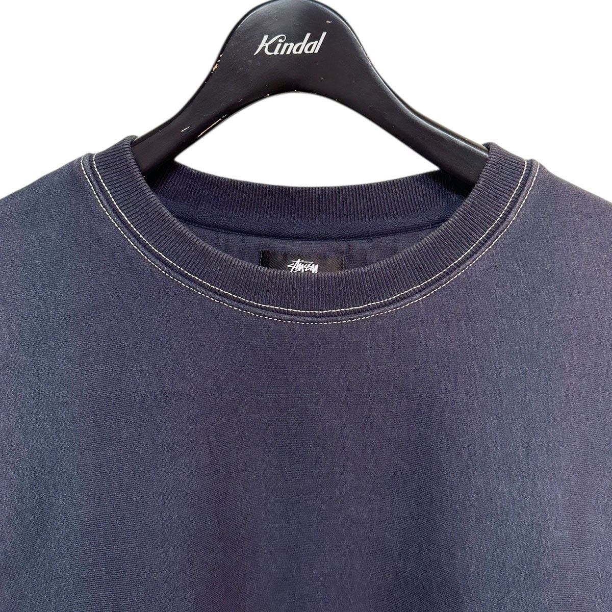 stussy Contrast Stitch Label Crew Sweat コントラストステッチラベル 