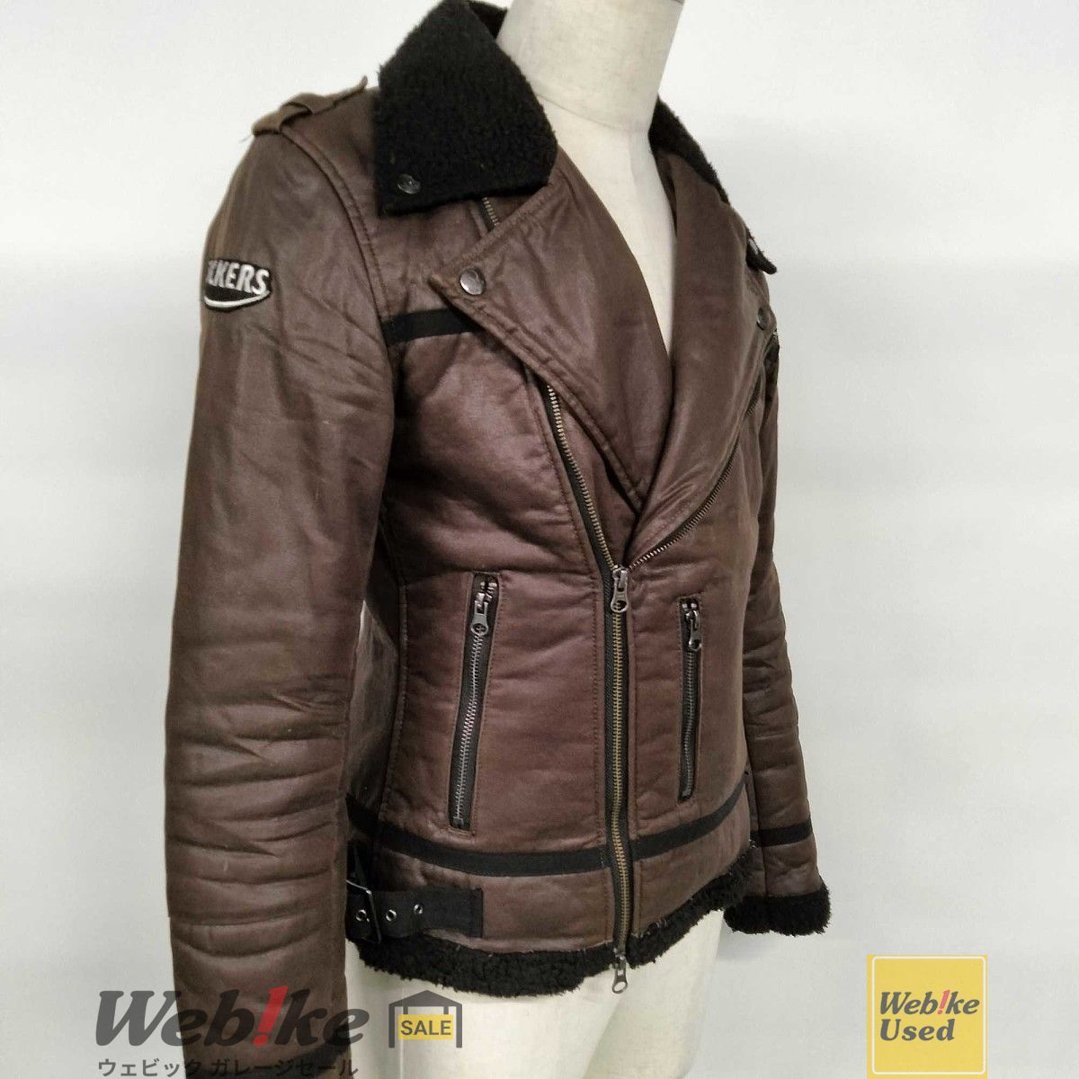 ACE CAFE LONDON ボンディングコットンWライダース RS 101 BW サイズ M