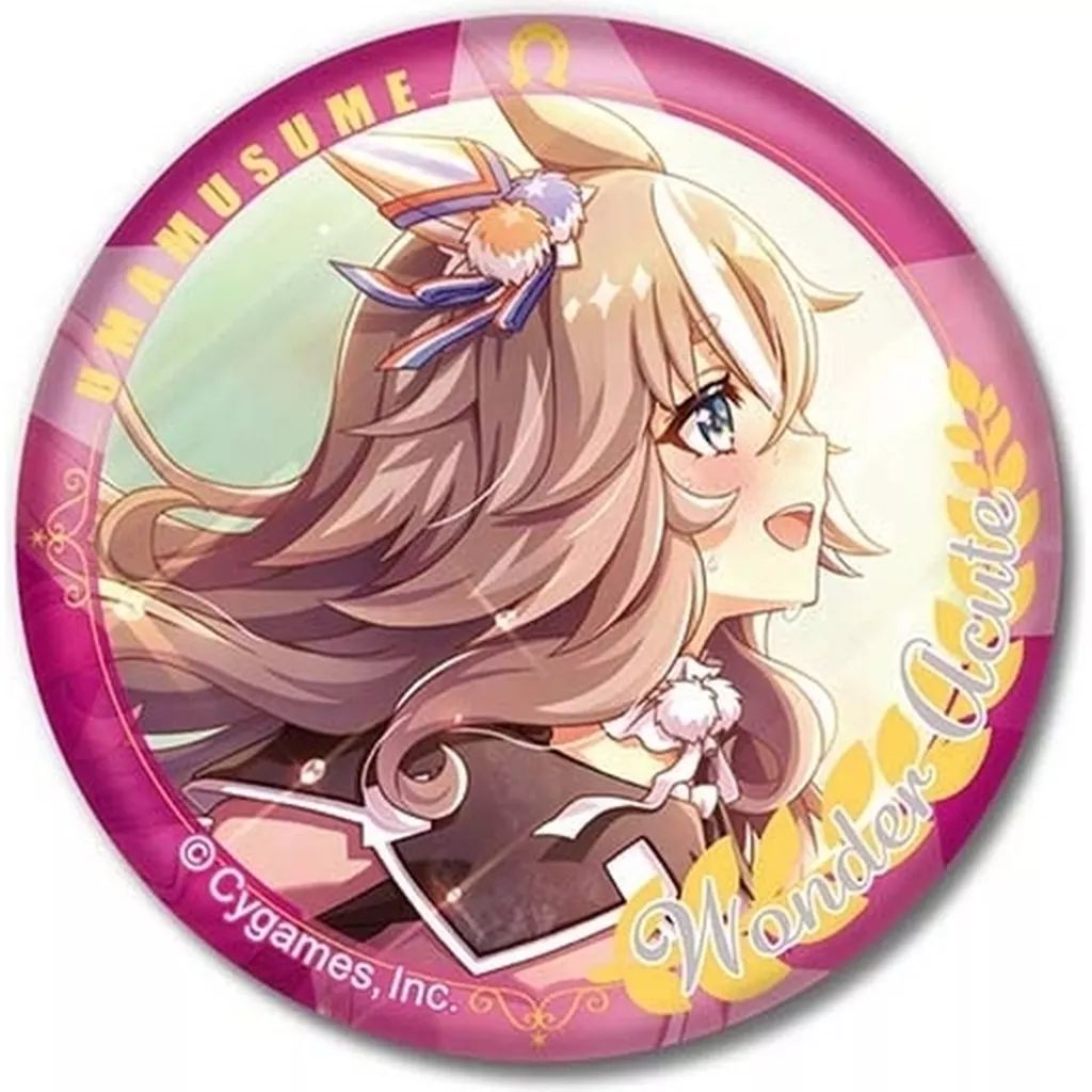 中古】バッジ・ビンズ ワンダーアキュート 「CANバッジ ウマ娘