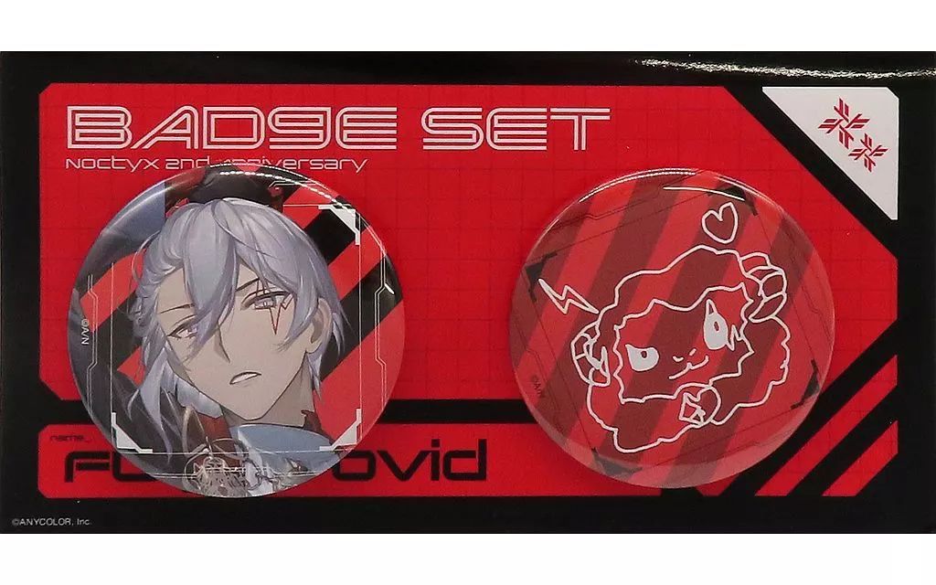 中古】バッジ・ビンズ ファルガー・オーヴィド 缶バッジセット