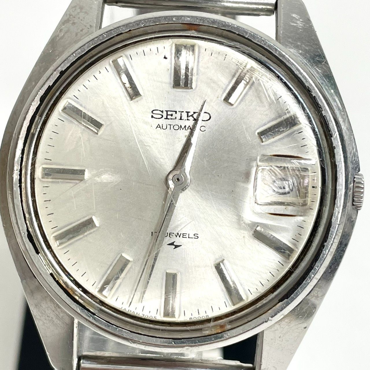 現状品】SEIKO セイコー 7005-8000 自動巻 腕時計 シルバー文字盤