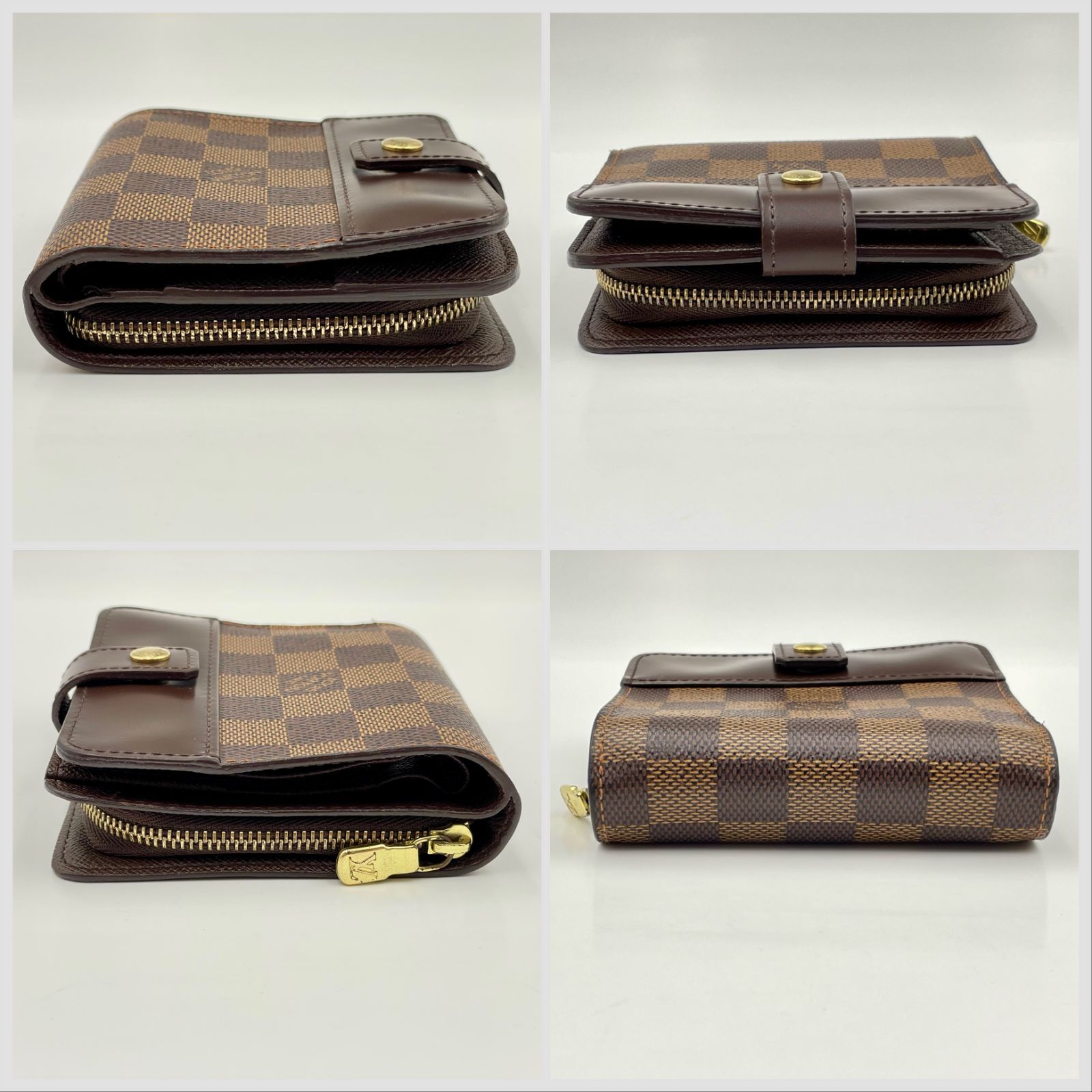 Louis Vuitton ルイヴィトン / ダミエ / コンパクトジップ / エベヌ