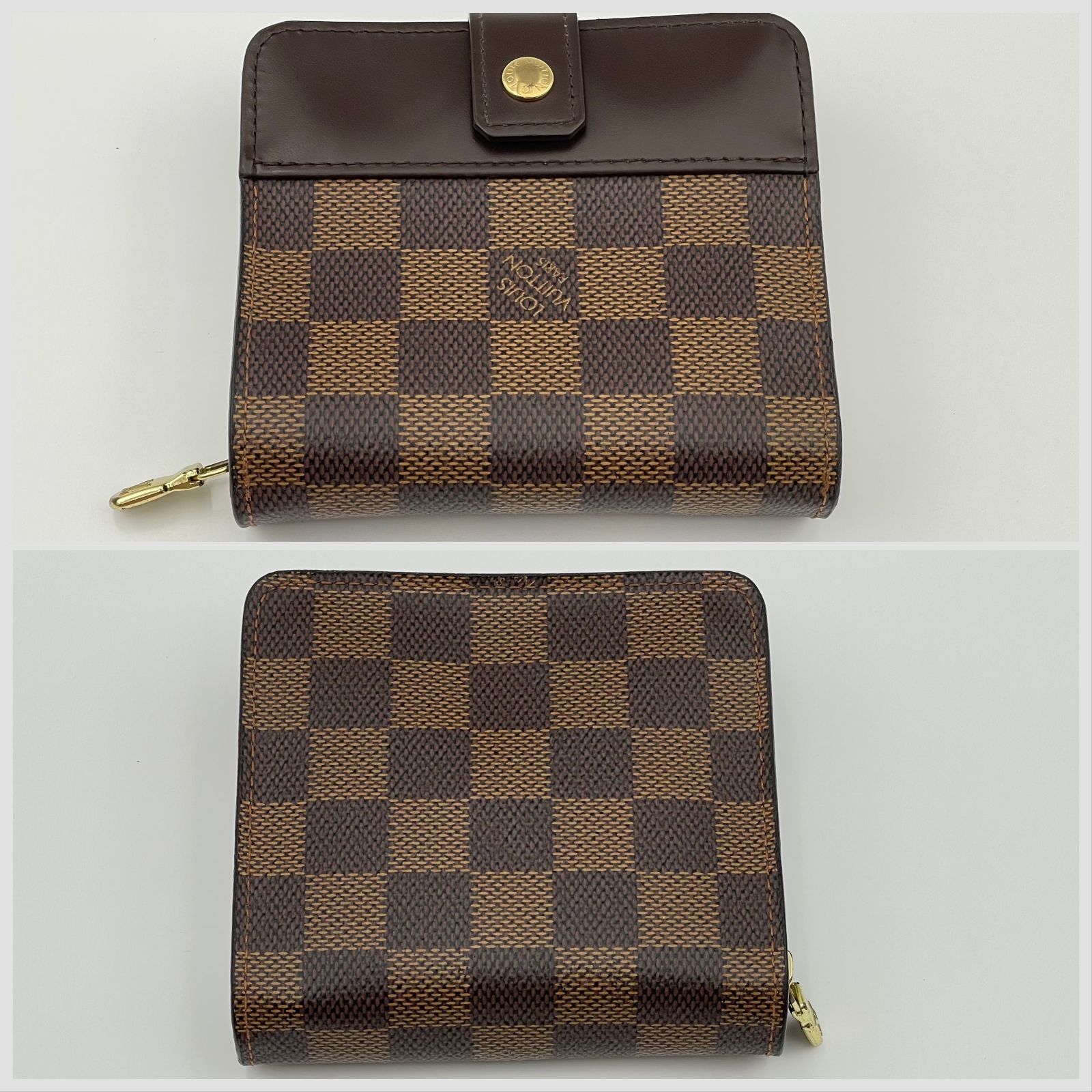 Louis Vuitton ルイヴィトン / ダミエ / コンパクトジップ / エベヌ