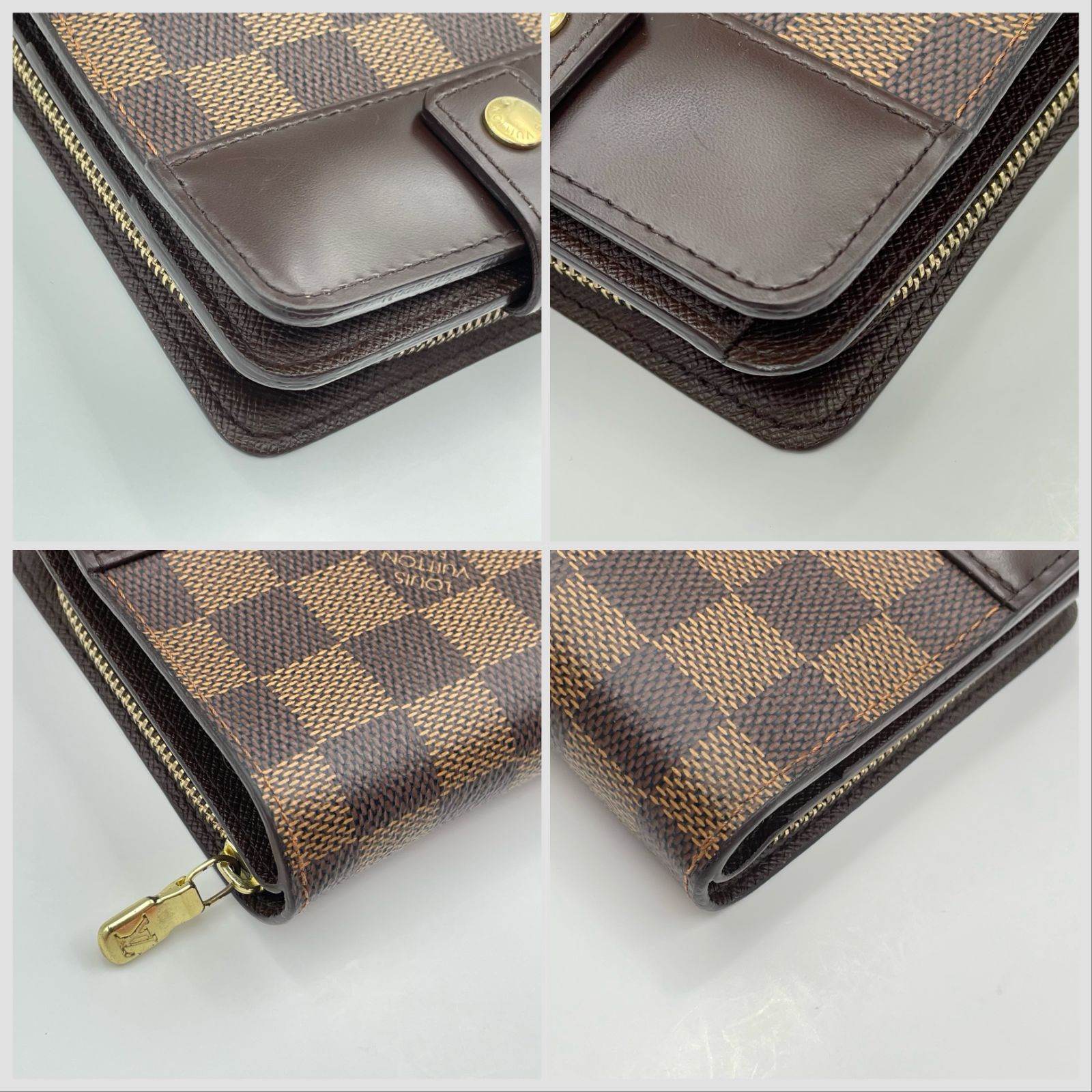 Louis Vuitton ルイヴィトン / ダミエ / コンパクトジップ / エベヌ